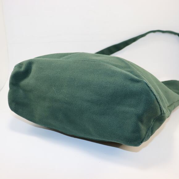 Monocle Green Canvas Tote Bag with Shoulder Strap - Picture 3 of 4